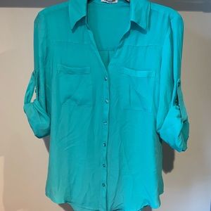 Express Tops - Blue Express Blouse Express Tops - Blue Express Blouse